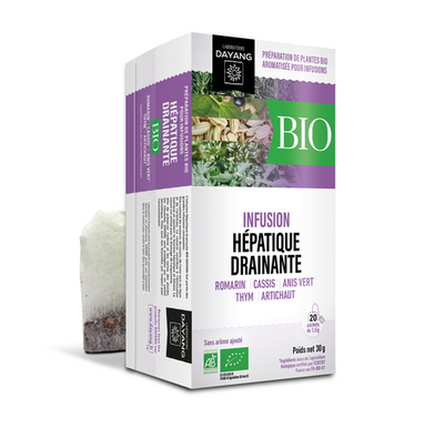 DAYANG INFUSION BIO HÉPATIQUE DRAINANTE Mélange de plantes pour tisane, infusette. - bt 20