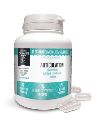 DAYANG GÉLULE ARTICULATION Gélule, complément alimentaire à visée articulaire. - pilulier 120